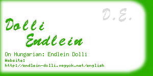 dolli endlein business card